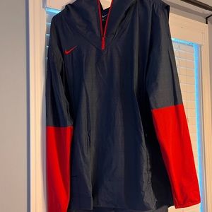 Nike Lightweight Hoodie Red Navy